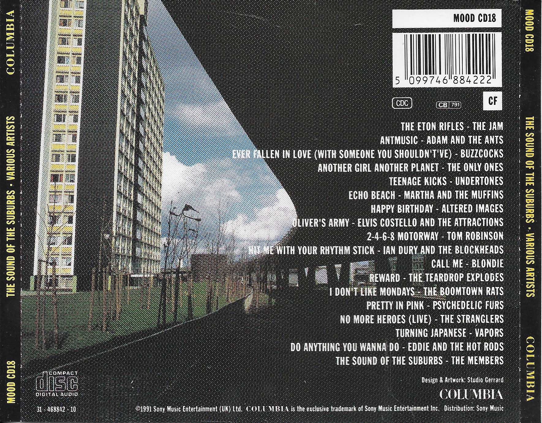 Back cover of MOODCD 18